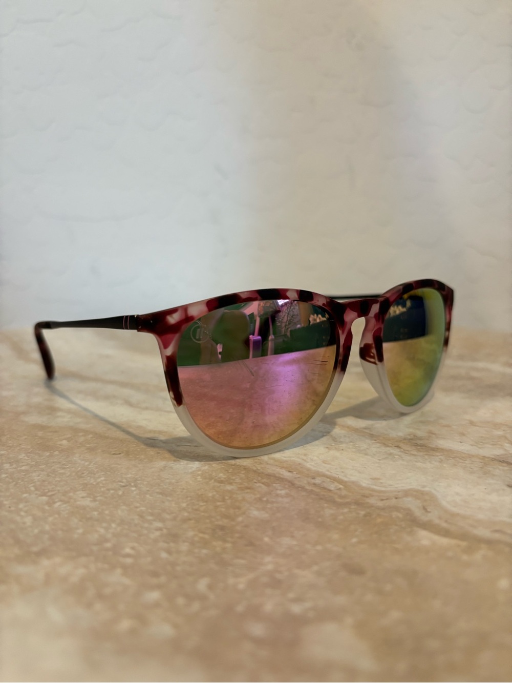 Blenders Nina Divina Round Tortoiseshell Mirrored Women's Sunglasses